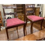 A set of six Regency mahogany dining chairs (a.f.)