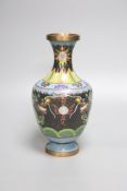 A Chinese cloisonne enamel 'dragon' vase, early 20th century, height 23.5cm