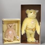 Steiff 1928 musical bear, box and certificate and Baby 'Masako' Japanese limited edition, box and