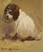 Harry Rountree (1878-1950), "And all I did was growl a little", watercolour on card, signed lower