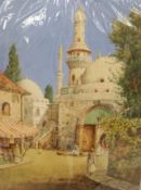 James Greig (1861-1941), 'Eastern Minarets', watercolour, incorrectly inscribed 'John' Greig