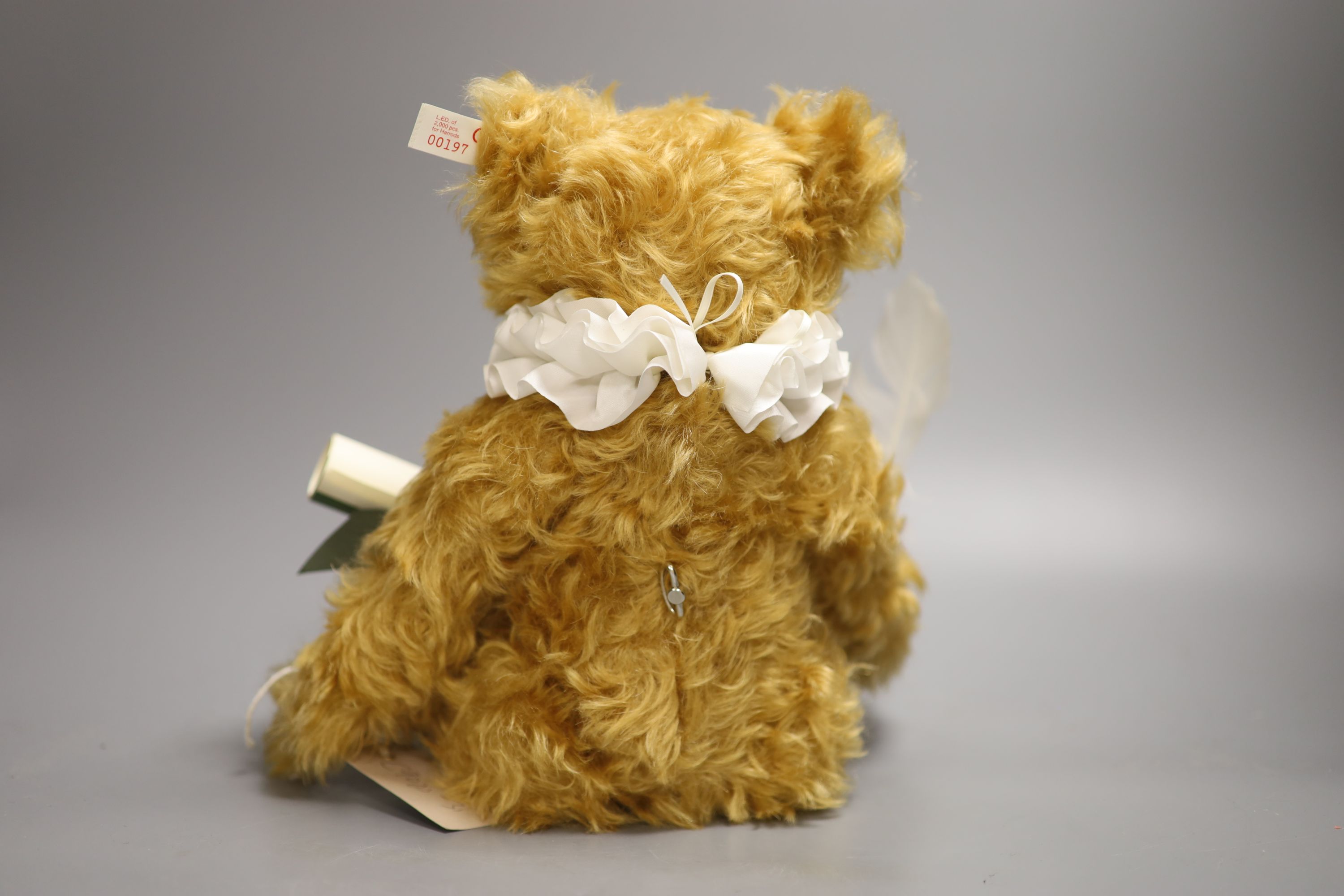 Harrods Steiff poet bear musical and Steiff Teddy Rose British 38, box and certificate (2) - Image 3 of 3