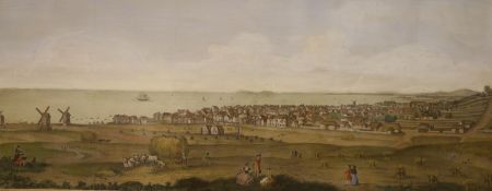 After James Lambert (1725-1788), coloured lithograph, 'A Perspective View of Brighthelmston, and