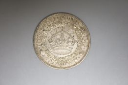 A George V silver crown, 1927, surface spotting, otherwise good EF