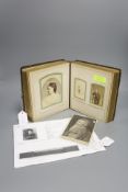 A photographic print of Richard Holt Hutton (1826-1897) by Frederick Hollyer and a Victorian
