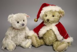 A limited edition Christmas Steiff box and certificate and a Steiff 'Loved' bear, box and