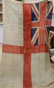 A large Naval Ensign, 127 x 240cm