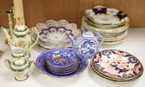 A quantity of mixed Continental and English porcelain, 19th/20th century to include Coalport,