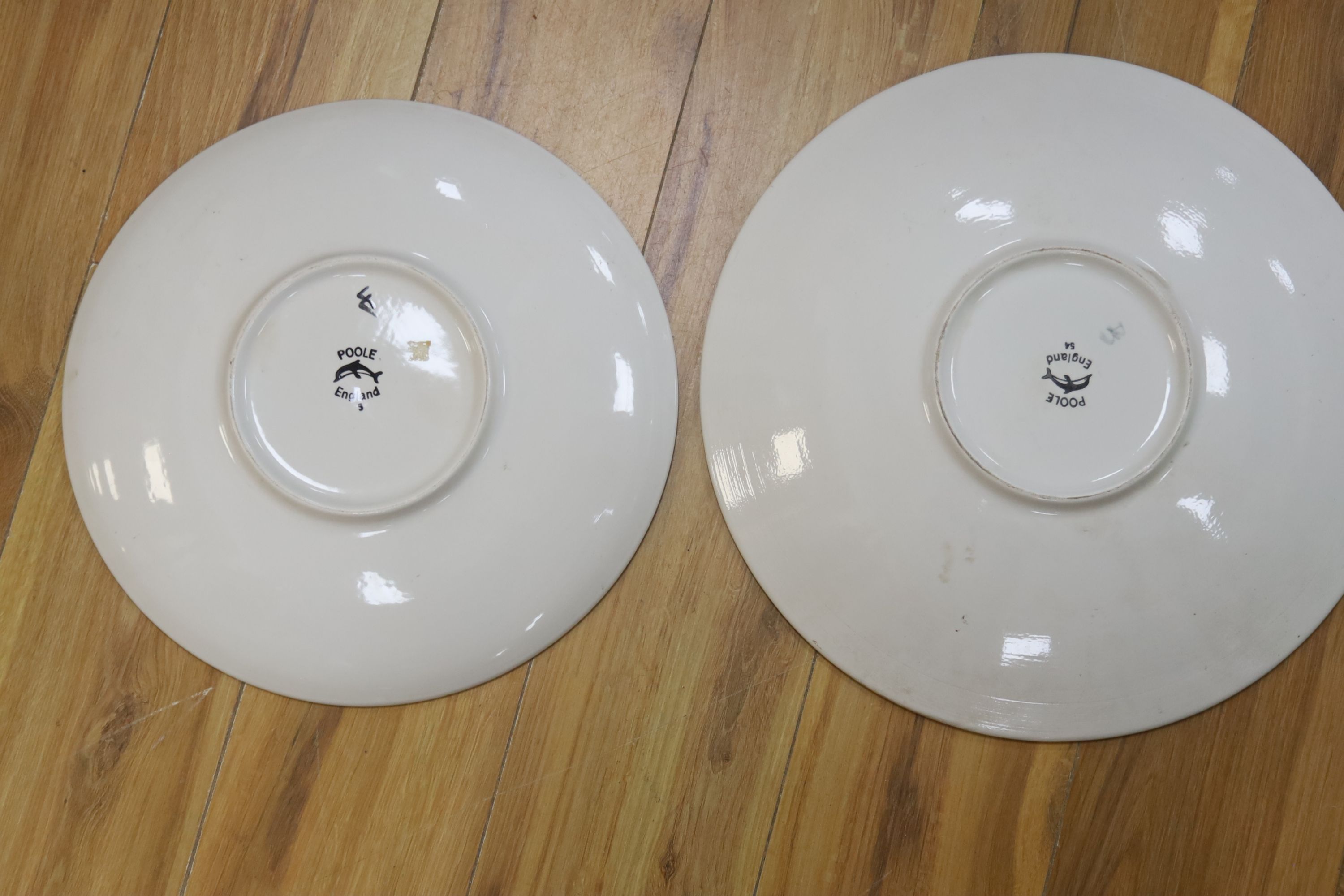 Two Poole Delphis dishes, 36.5 and 41cm - Image 4 of 4