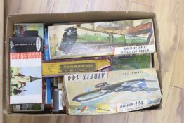 A quantity of mixed model kits to include Airfix, Triang etc.