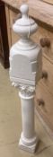 A Victorian painted newel post, height 98cm