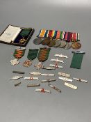 A quantity of assorted medals