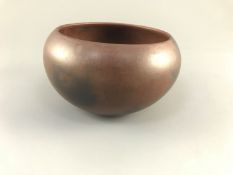 A Chinese Yixing zisha alms bowl censer, impressed mark Rui Ting, Qing dynasty,