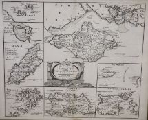 Robert Mordan, engraving, The Smaller Islands in the British Ocean, overall 39 x 48cm