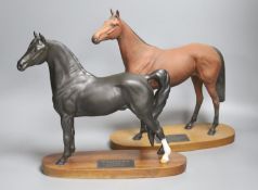 A Beswick Red Rum and a Morgan horse 'Tarryall Maestro', tallest 33cm