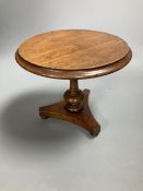 A Victorian mahogany miniature breakfast table, 19.5cm diameter
