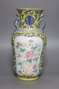 A 19th century Chinese vase, height 36cm