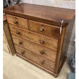 A Victorian mahogany chest of drawers, width 102cm, depth 50cm, height 104cm