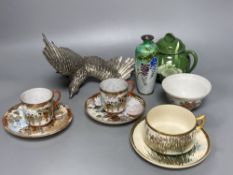 Assorted Japanese metals and ceramics