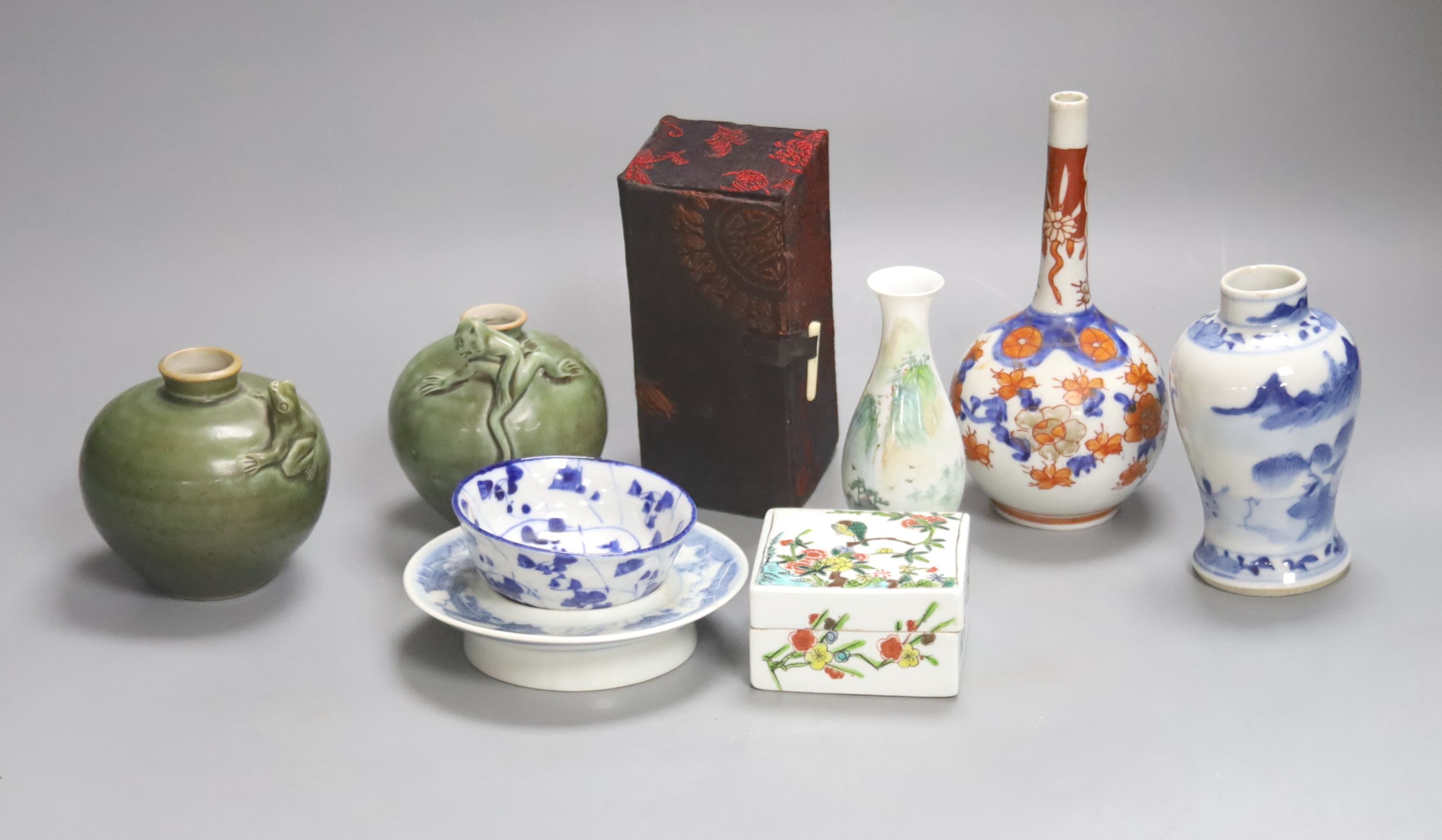 A group of Chinese ceramics, etc.