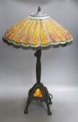A Tiffany style lamp, height 66cm