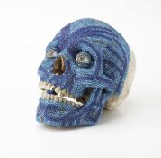 Steven Gregory (b.1952) Wham Bam!, 2008 Human skull, glass beads and goldSince 2002