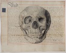 Steven Gregory (b.1952) School of the Said William, 2008, pen and ink on conserved antique vellum