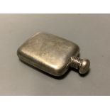 A George V small silver hip flask Birmingham 1914, 78 mm.