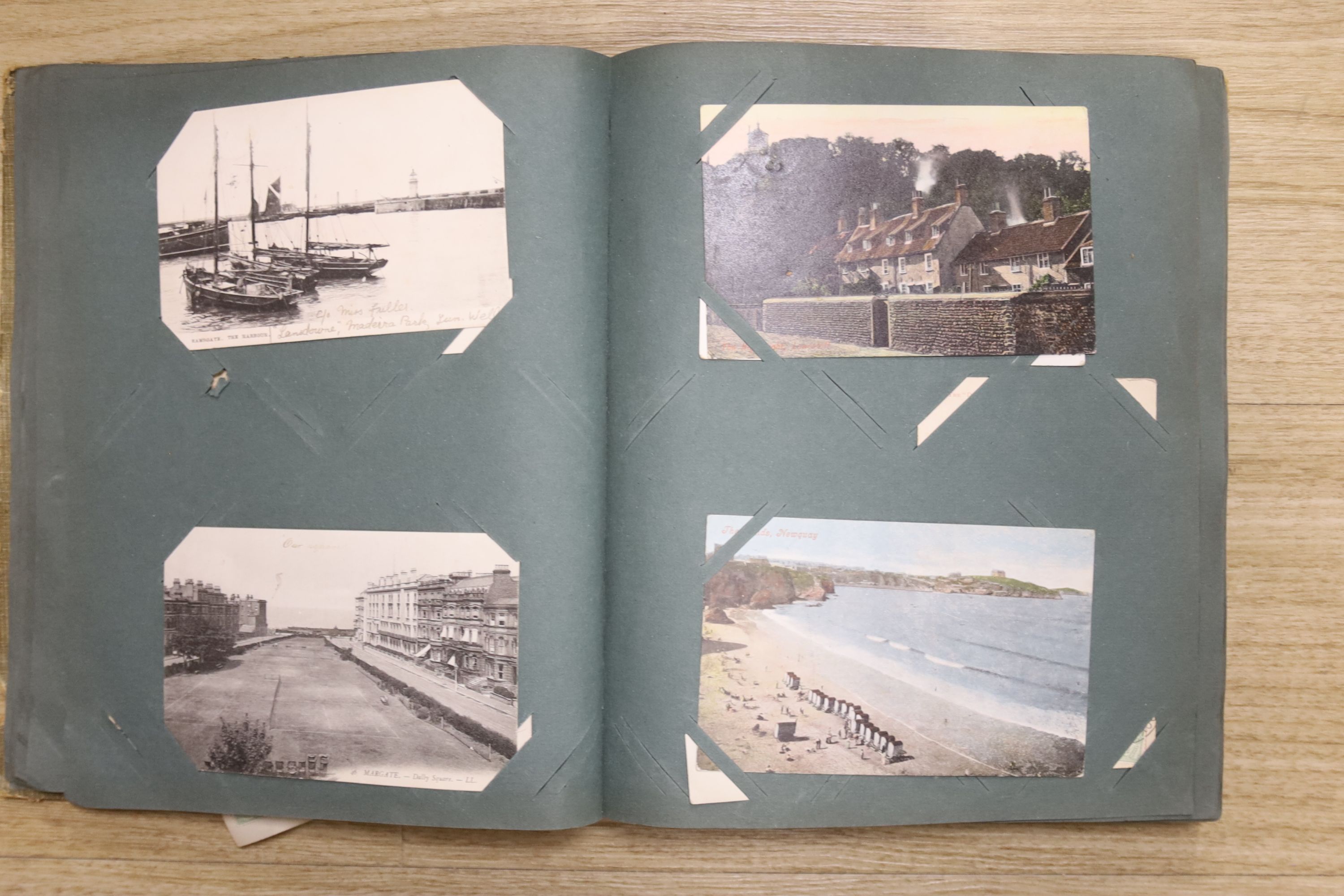 Three photograph albums and loose photos plus three postcard albums and a quantity of European - Image 8 of 9