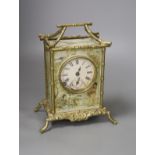 A chinoiserie decorated mantel clock
