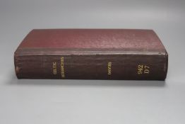 Davies, Edward – Celtic Researches …, Subscriber’s list, 2 plates, later leather backed library