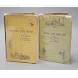 Milne, A.A., 'Winnie The Pooh', 8 vols, (d.j. present, some tears and losses, Methven & Co. Ltd.,