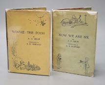 Milne, A.A., 'Winnie The Pooh', 8 vols, (d.j. present, some tears and losses, Methven & Co. Ltd.,