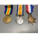 Two WW1 trios to SR3929 Gnr. G.Gration, R.A. & Y-707 Pte. J.Green, Kings Royal Rifle Corps