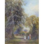 Frank Gresley (1855-1936), watercolour, 'Chellaston Church', signed, 50 x 40cm