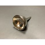 A William IV silver wine funnel,London 1836 (damaged),4.3oz