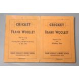 Frank Woolley's Cricket School, two flick books, 'Square Cut and Walking Shot' and 'Pull to Leg