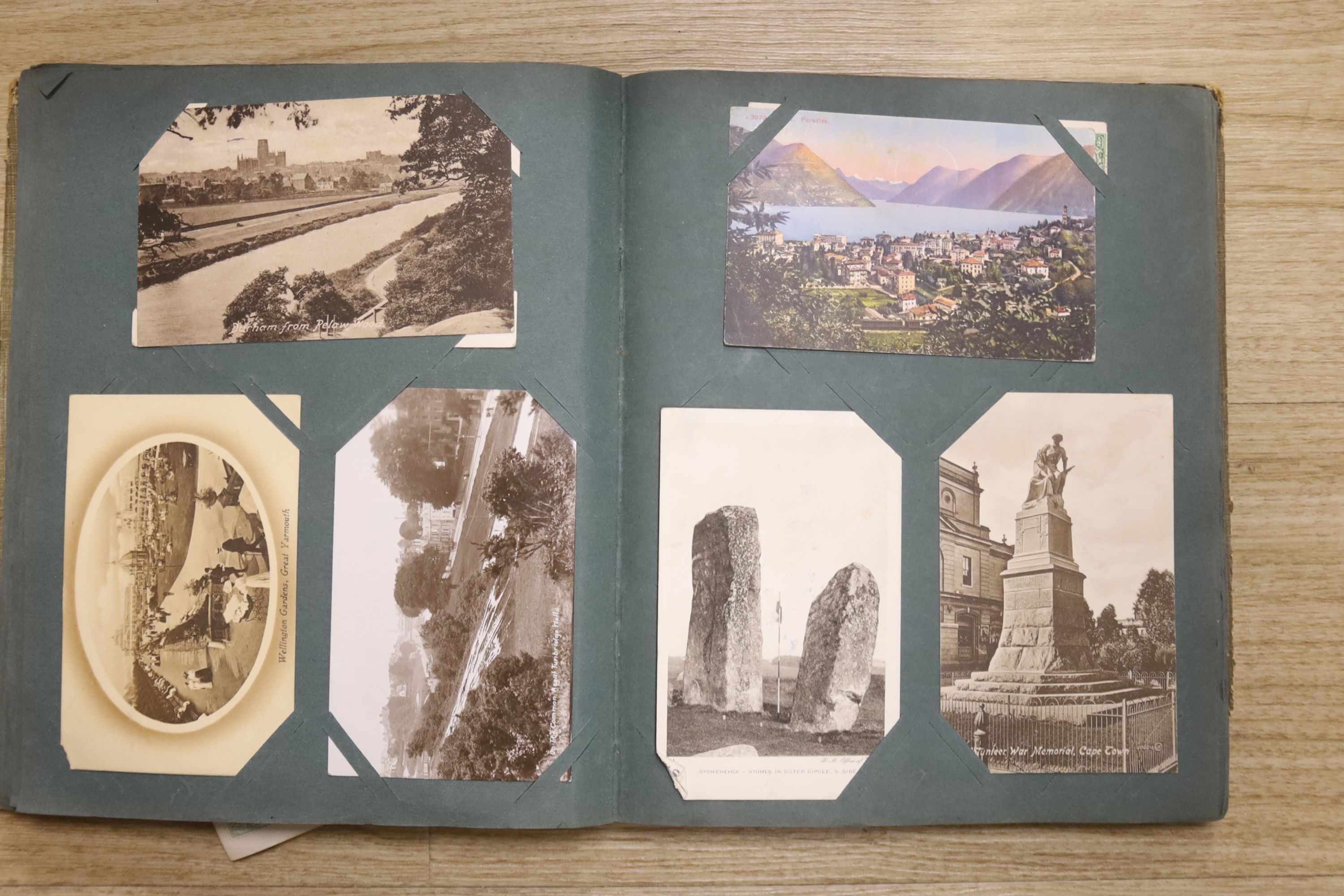 Three photograph albums and loose photos plus three postcard albums and a quantity of European - Image 9 of 9