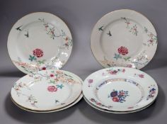 Six Chinese export plates