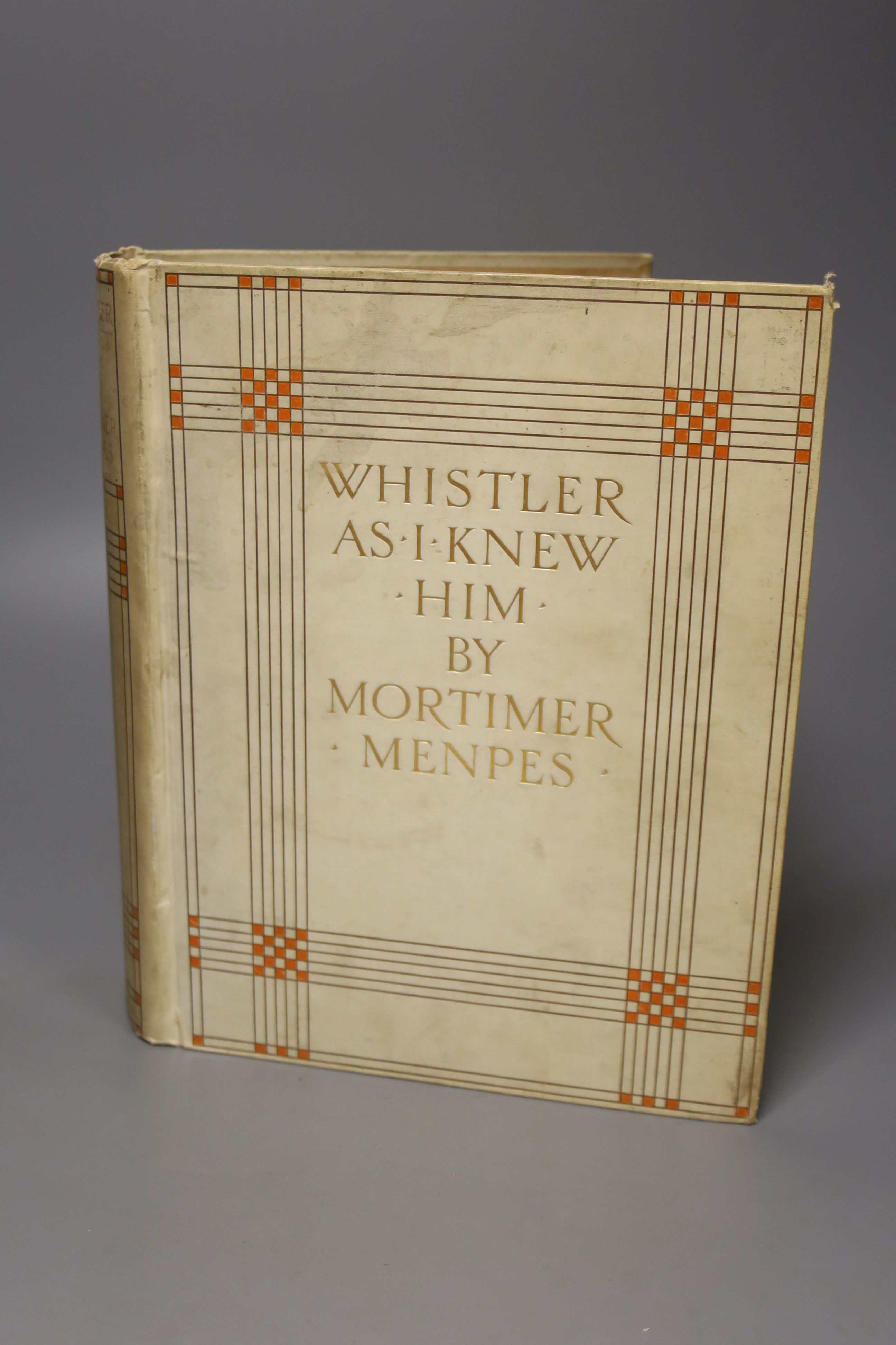 Menpes, Mortimer - Whistler As I Knew Him, limited edition,etched frontis and 125 other plates (some