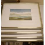 Michael Fairclough (b.1940), a set of four artist proof prints, The Hebredian Suite, signed in