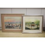 Helen Bradley, two signed prints, 'Evening on the Promenade' and 'Sunday Afternoon in Alexandra