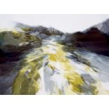 P. Matthews, colour etching, 'River', signed, 28/50, 34 x 46cm