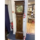 An 18th century thirty hour walnut longcase clock, William Monk, Berwick St John, height 188cmA