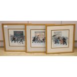 Margaret Chapman, three signed prints, Salt Regal, Salutaris Water and Johannis, all signed in