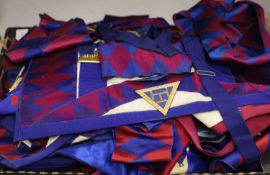 A large collection of Masonic aprons and sashes for London, etc.