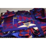 A large collection of Masonic aprons and sashes for London, etc.