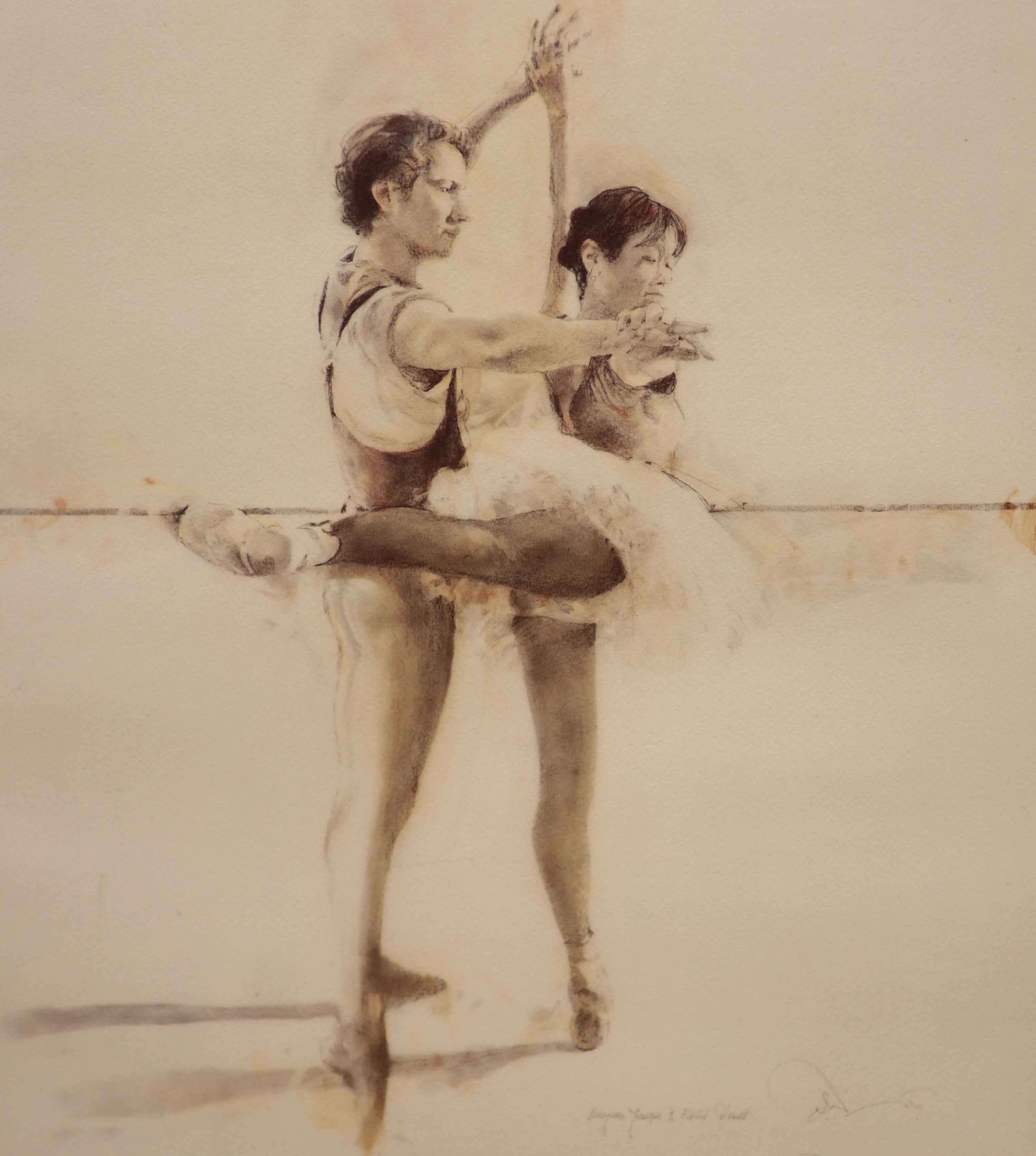 Charles Willmott (1943-), pair of limited edition prints, Studies of ballet dancers, signed in - Image 2 of 3