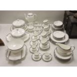A large quantity contemporary Wedgwood Amherst dinner wares