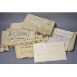 Romney/New Romney indentures and leases including two dated 1660, 1677, 1735, 1795, 1800, 1822, 1841